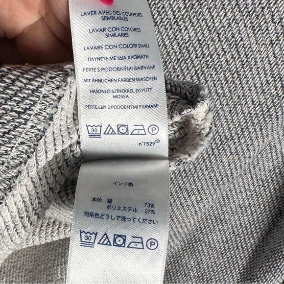 Chaps Gray Cowl Neck Sweatshirt Hoodie Casual Cotton Blend NWT - Picture 7 of 16